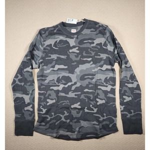 Vintage Mossimo Shirt Mens Large Pullover Camo Army Athletic‎ Fit Thermal NWT A9